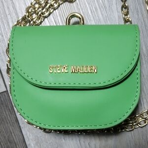 Steve Madden | Lime Green Mini Bag with Gold Chain
